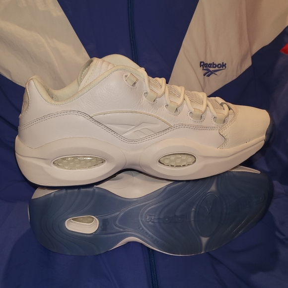 Mens Reebok Question Low White size 12 - Picture 3 of 9